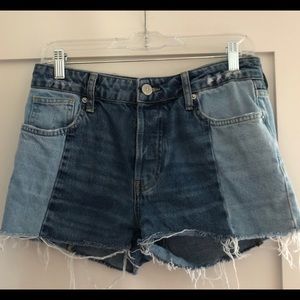 BDG Two Toned Denim Shorts
